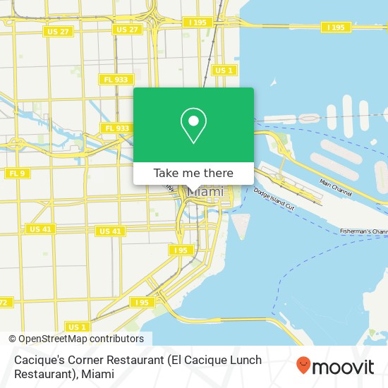 Cacique's Corner Restaurant (El Cacique Lunch Restaurant) map