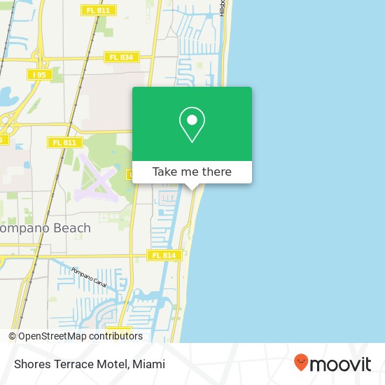 Shores Terrace Motel map