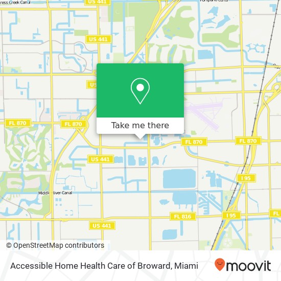 Accessible Home Health Care of Broward map