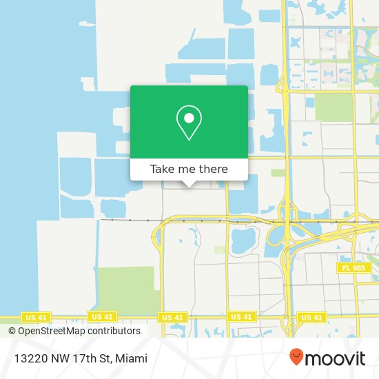 13220 NW 17th St map