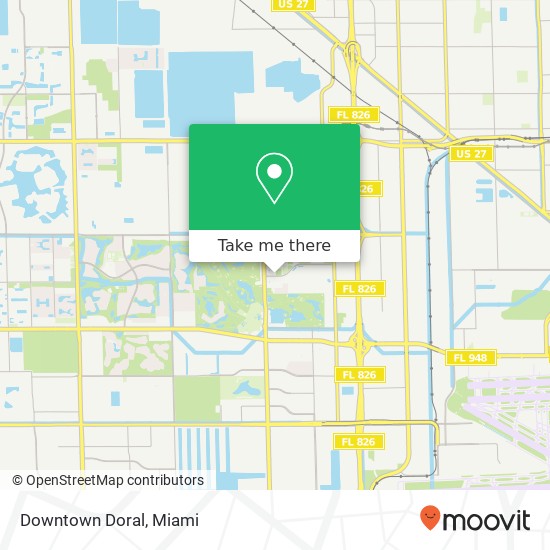 Downtown Doral map