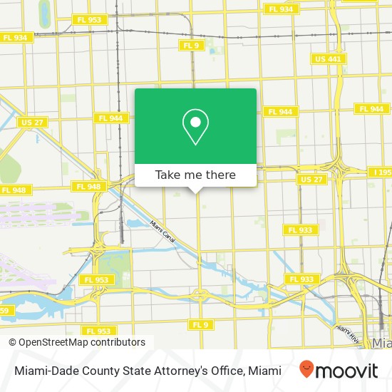 Miami-Dade County State Attorney's Office map