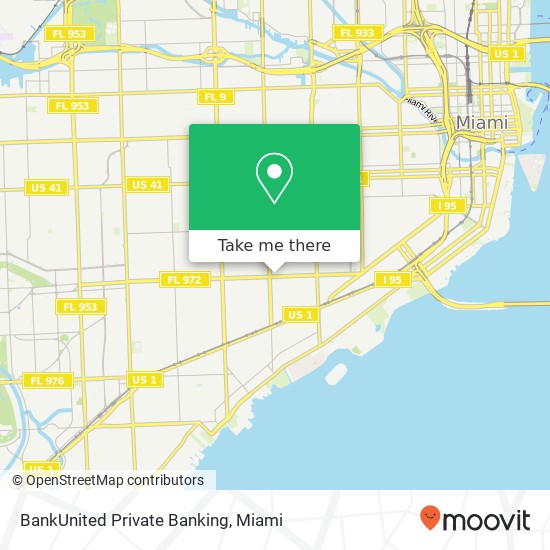 Mapa de BankUnited Private Banking