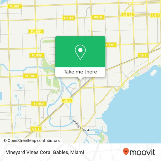 Vineyard Vines Coral Gables map