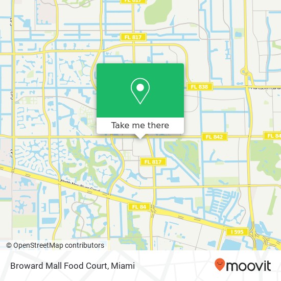 Mapa de Broward Mall Food Court