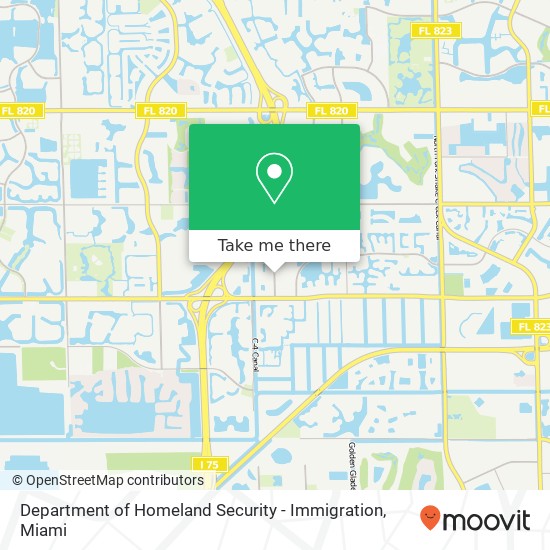 Department of Homeland Security - Immigration map