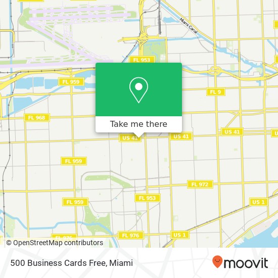 Mapa de 500 Business Cards Free