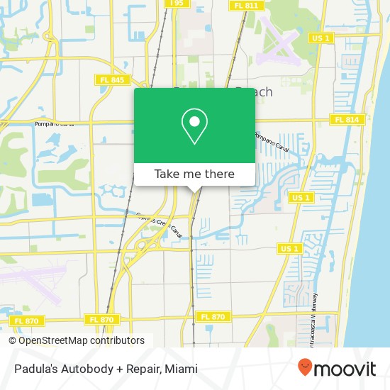 Padula's Autobody + Repair map