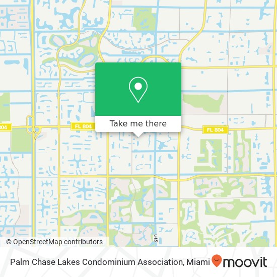 Mapa de Palm Chase Lakes Condominium Association