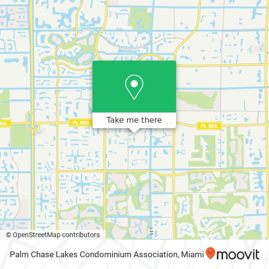 Palm Chase Lakes Condominium Association map