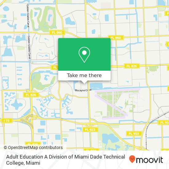 Adult Education A Division of Miami Dade Technical College map