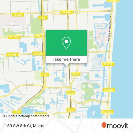 160 SW 8th Ct map