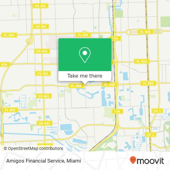 Amigos Financial Service map