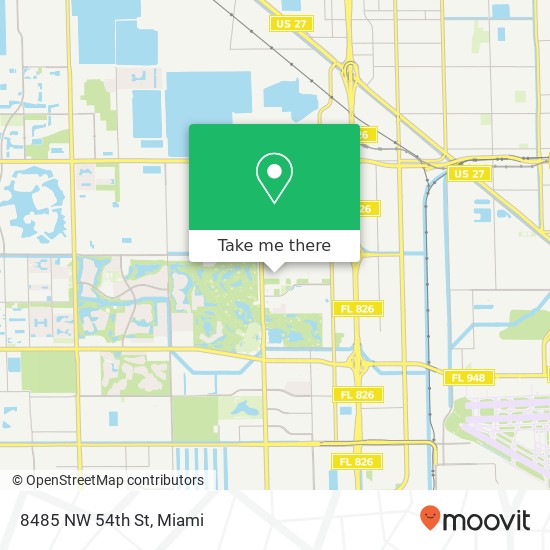 Mapa de 8485 NW 54th St