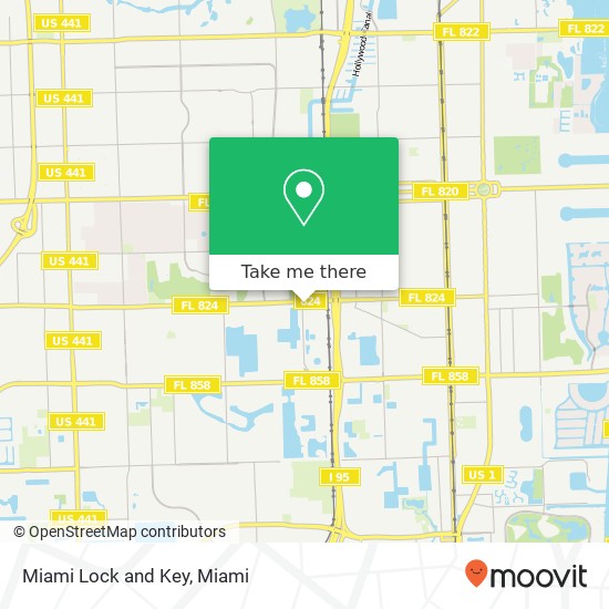 Mapa de Miami Lock and Key