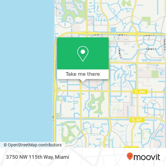 Mapa de 3750 NW 115th Way