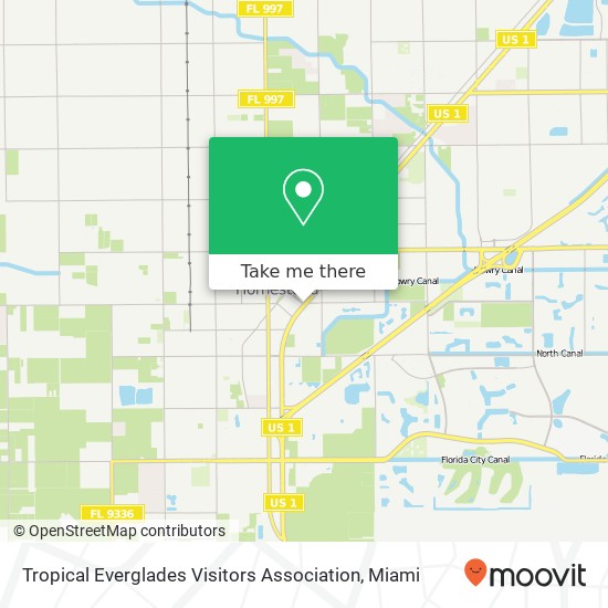 Tropical Everglades Visitors Association map