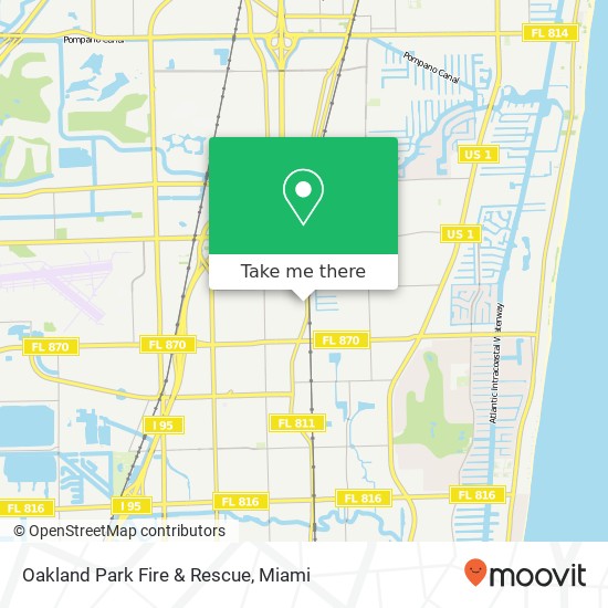 Mapa de Oakland Park Fire & Rescue