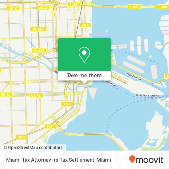 Mapa de Miami Tax Attorney Irs Tax Settlement