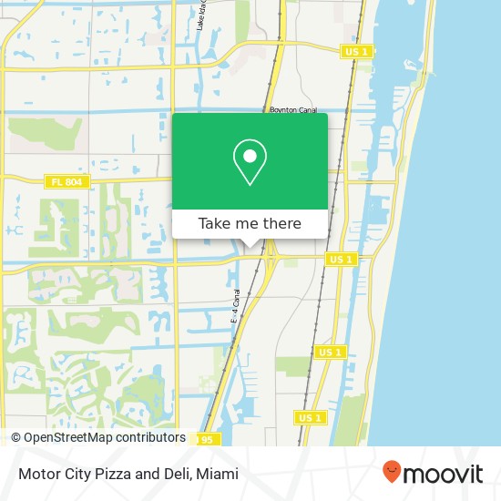 Motor City Pizza and Deli map