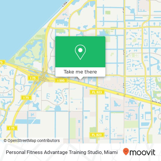 Personal Fitness Advantage Training Studio map