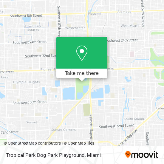 Tropical Park Dog Park Playground map