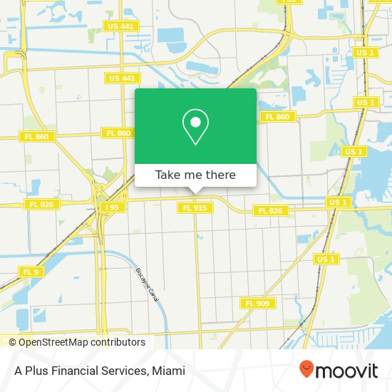 A Plus Financial Services map