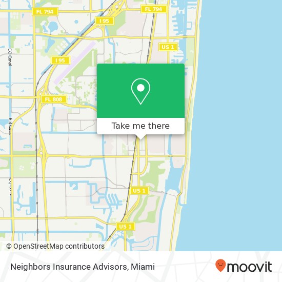 Mapa de Neighbors Insurance Advisors