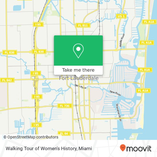 Walking Tour of Women's History map