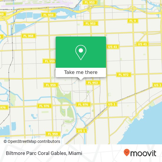 Mapa de Biltmore Parc Coral Gables