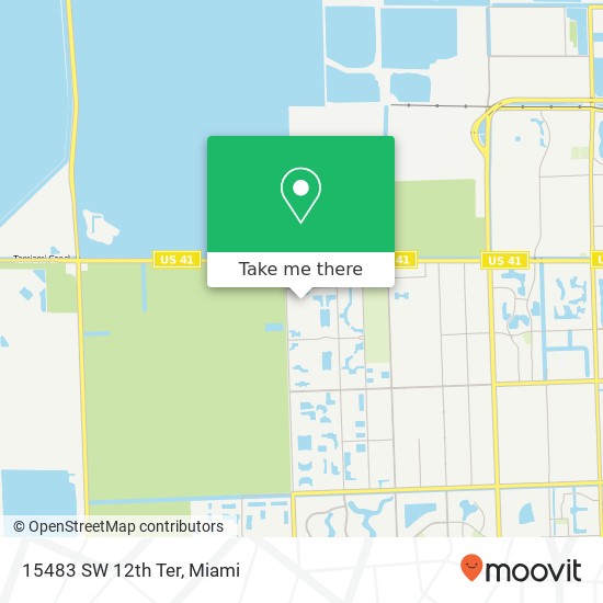 15483 SW 12th Ter map