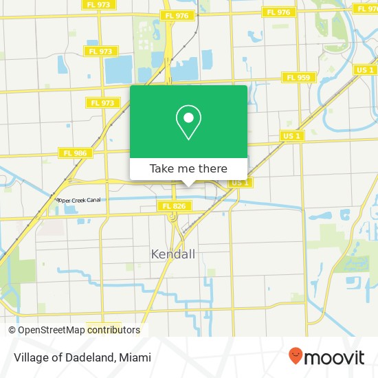 Village of Dadeland map