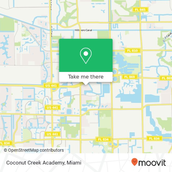 Mapa de Coconut Creek Academy