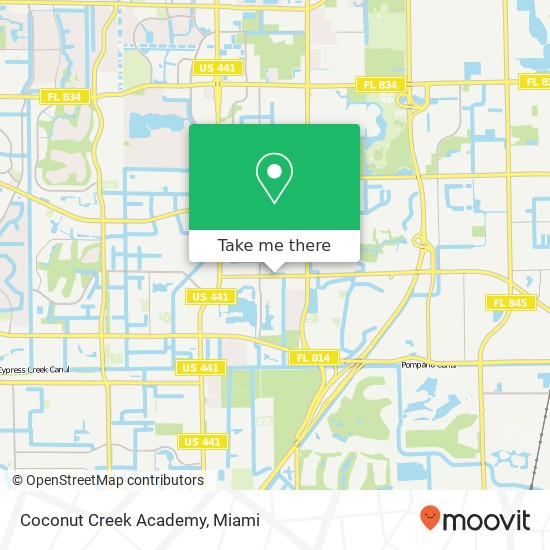 Coconut Creek Academy map