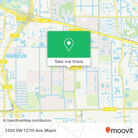 2500 SW 127th Ave map