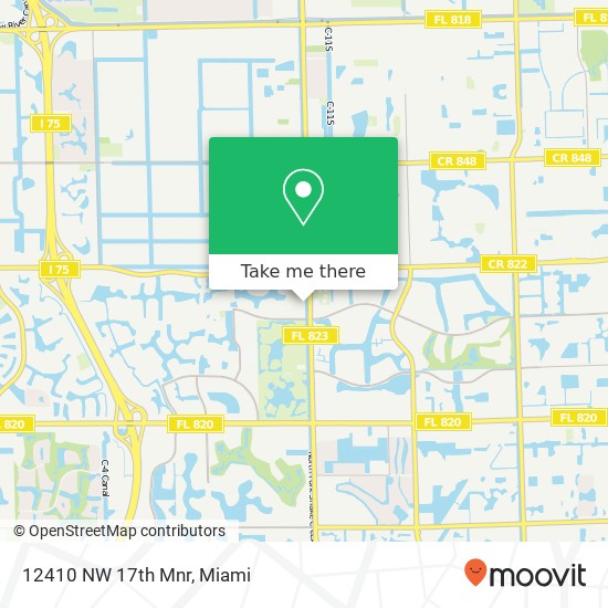 12410 NW 17th Mnr map