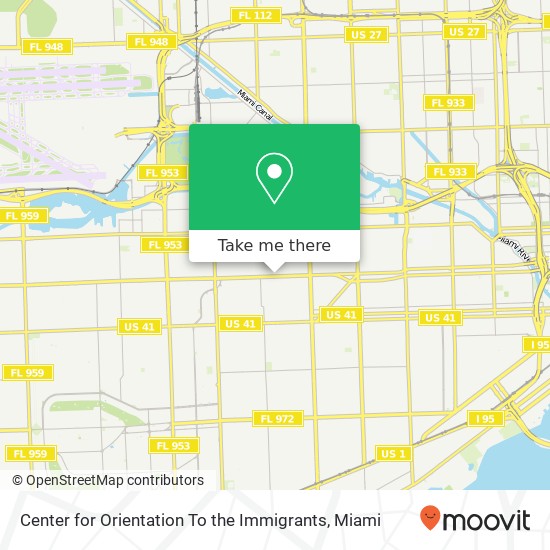 Mapa de Center for Orientation To the Immigrants