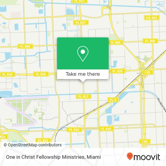 One in Christ Fellowship Ministries map
