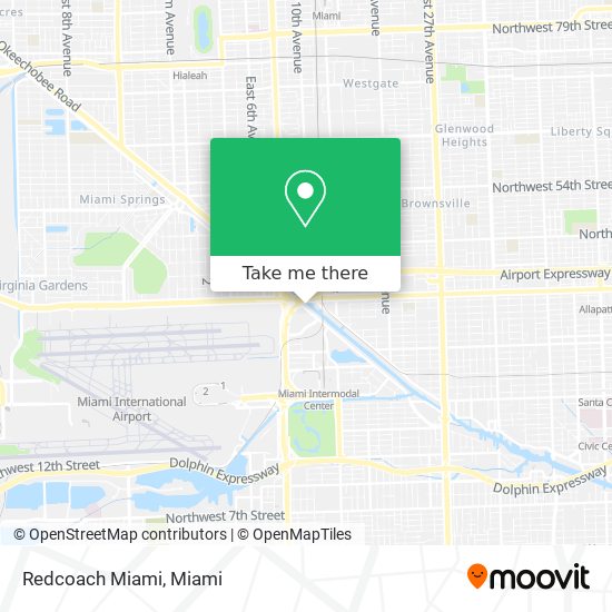 Mapa de Redcoach Miami