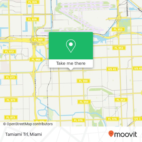 Tamiami Trl map