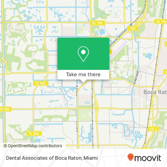 Dental Associates of Boca Raton map