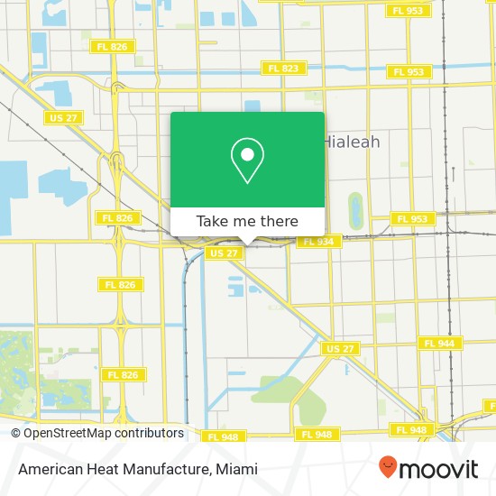 American Heat Manufacture map