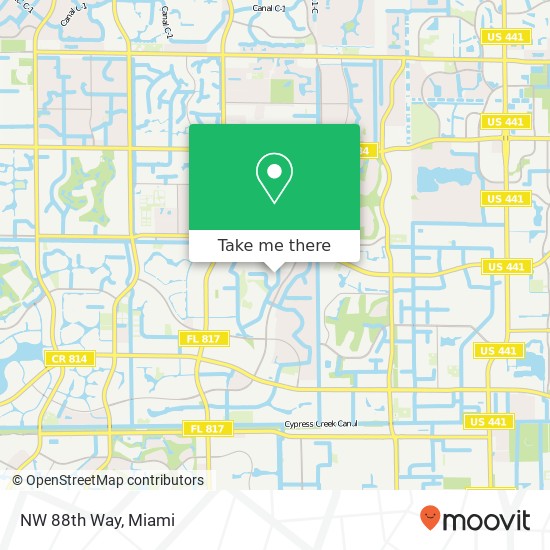 NW 88th Way map