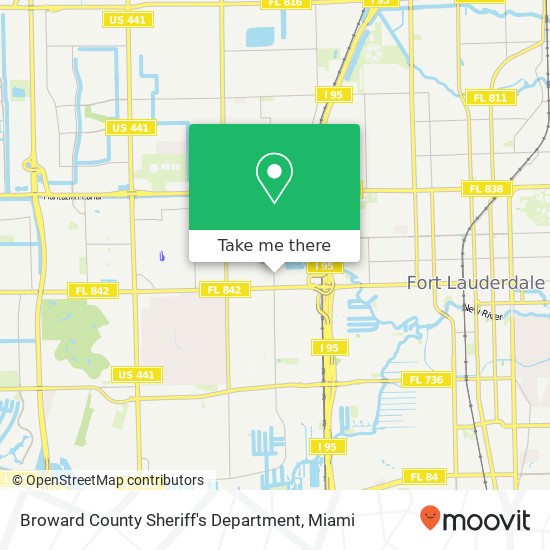 Broward County Sheriff's Department map