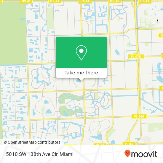 5010 SW 138th Ave Cir map