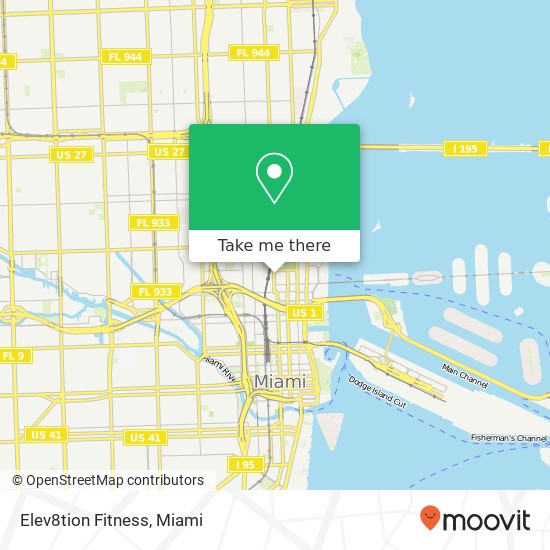 Mapa de Elev8tion Fitness