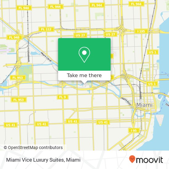 Miami Vice Luxury Suites map