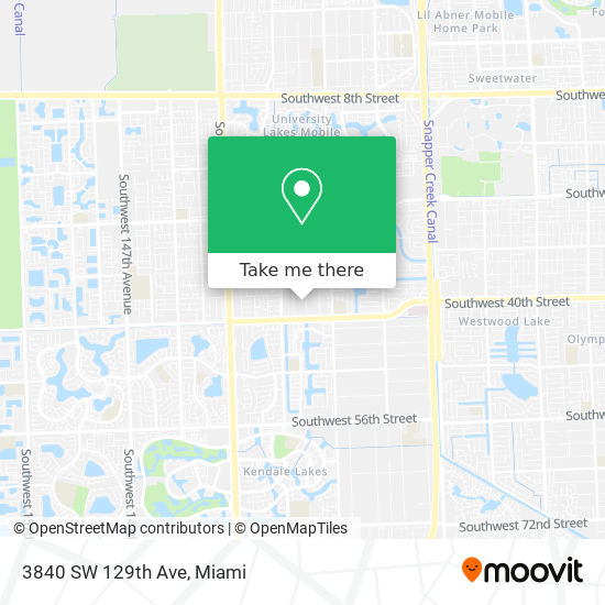 Mapa de 3840 SW 129th Ave