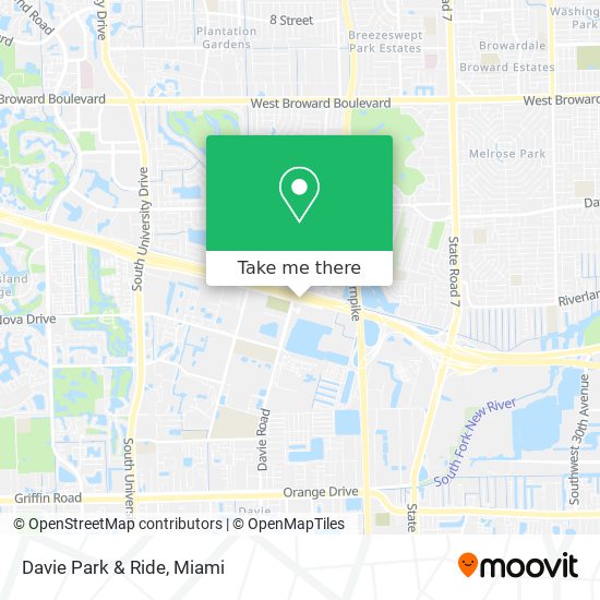 Mapa de Davie Park & Ride