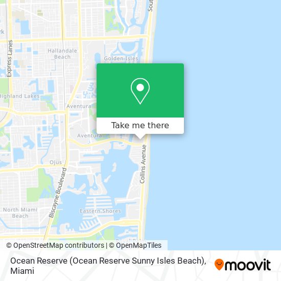 Mapa de Ocean Reserve (Ocean Reserve Sunny Isles Beach)